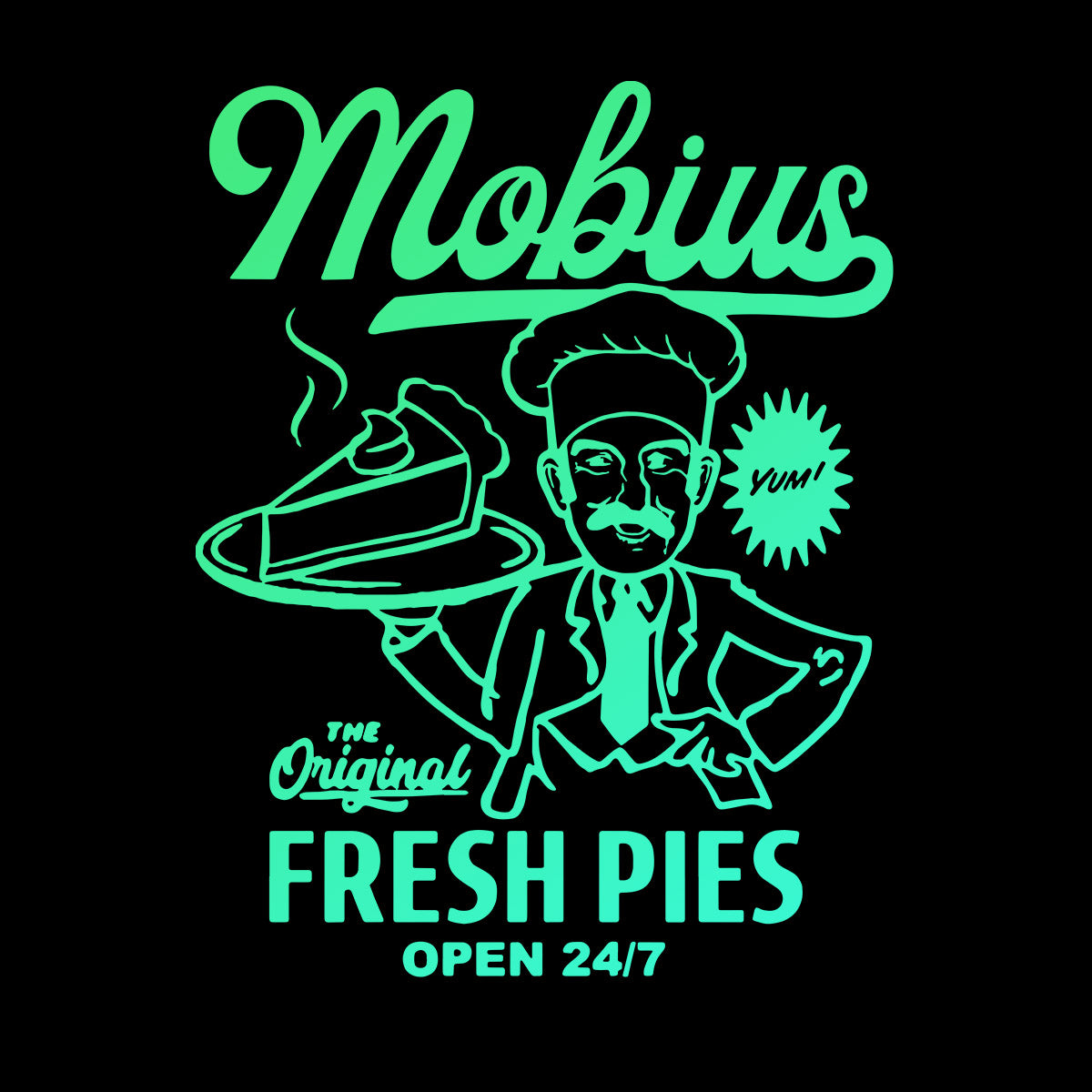 Mobius Fresh Pies T-Shirt Loki 2 Funny Gift Tee T-Shirt for Kids