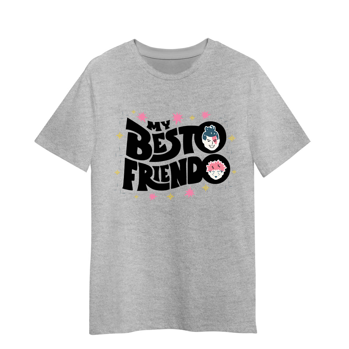My Besto Friendo Anime Jujutsu Kaisen Todo Aoi Adult Unisex Grey T-shirt