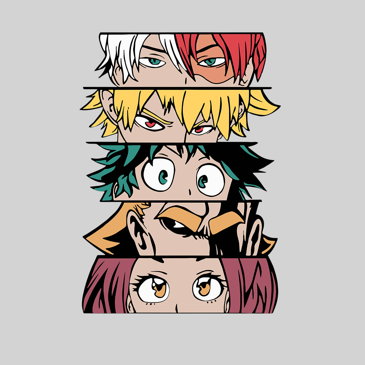 My Hero Academia Characters Anime Manga Love Unisex T-shirt