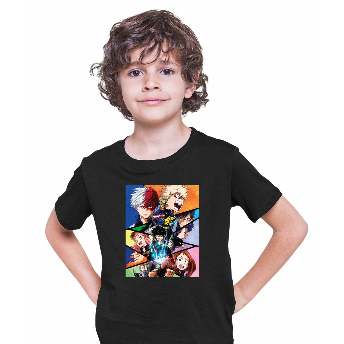 My Hero Academia Characters Graphic Art Anime Manga T-shirt for Kids