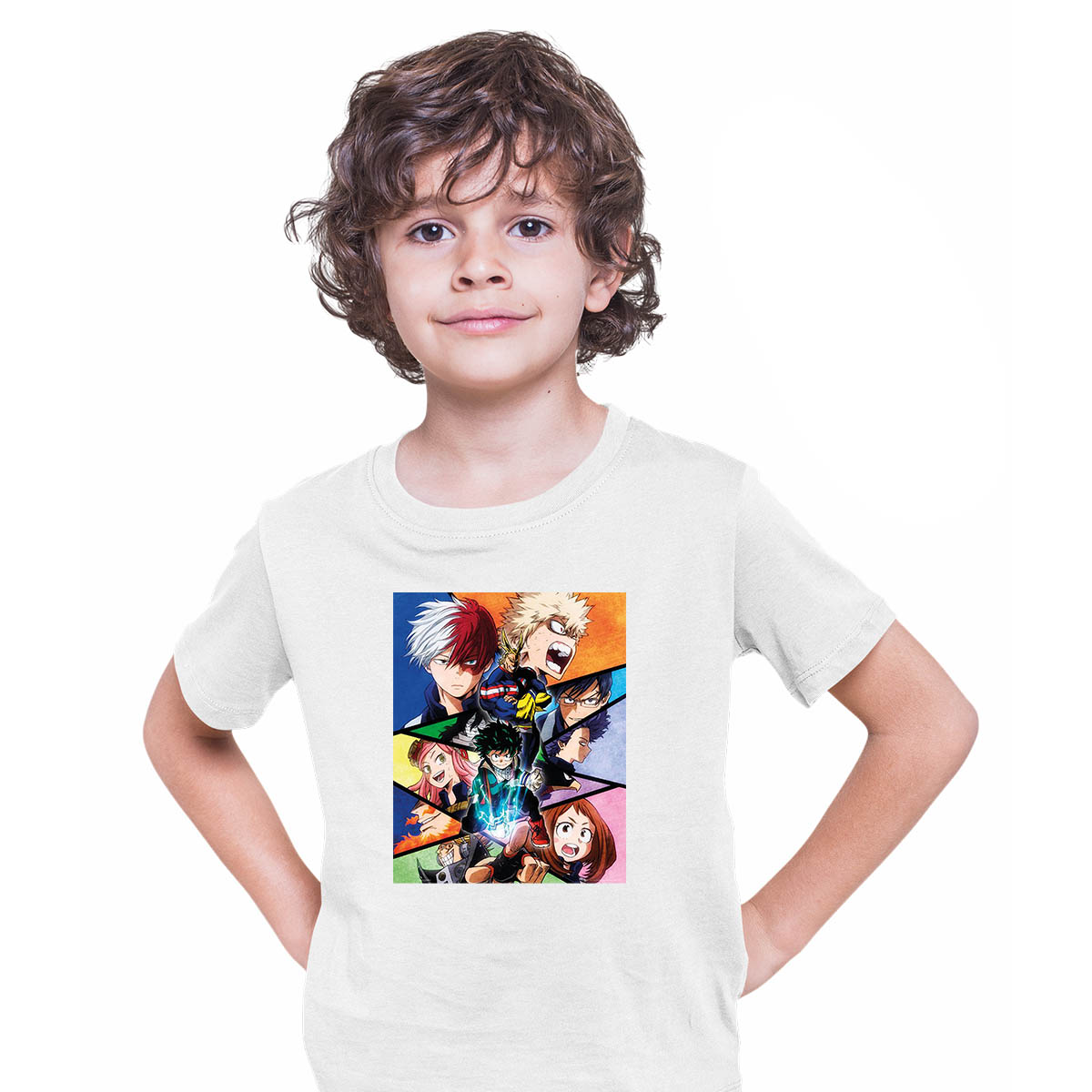 My Hero Academia Characters Graphic Art Anime Manga T-shirt for Kids