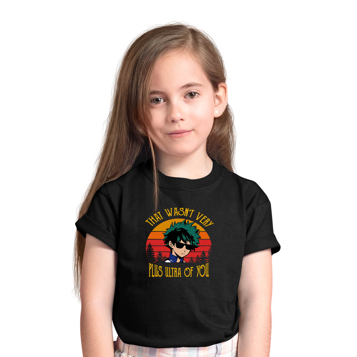 My Hero Academia Izuku Midoriya That Wasn Very Plus Ultra Of You Anime Manga Black T-shirt for Kids