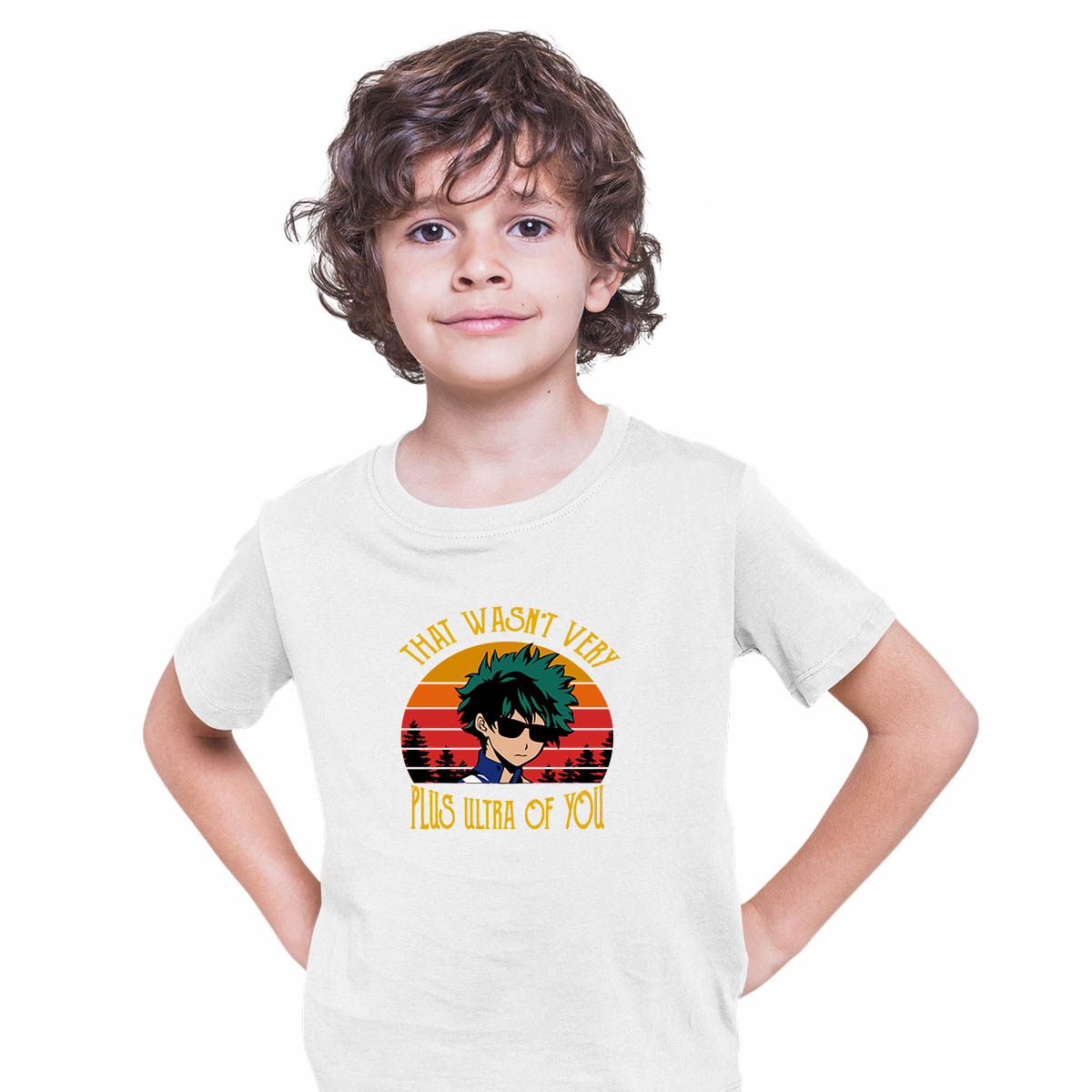 My Hero Academia Izuku Midoriya That Wasn Very Plus Ultra Of You Anime  White Manga T-shirt for Kids