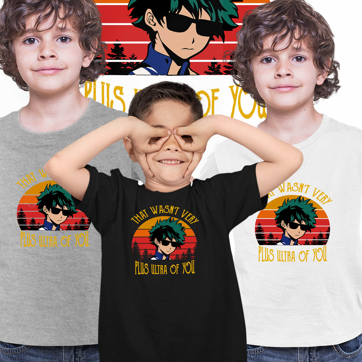 My Hero Academia Izuku Midoriya That Wasn Very Plus Ultra Of You Anime Manga T-shirt for Kids