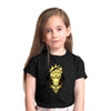 Naruto And Kurama The Nine-Tailed Demon Fox Anime Manga Black T-shirt for Kids