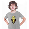 Naruto And Kurama The Nine-Tailed Demon Fox Anime Manga Grey T-shirt for Kids