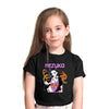 Nezuko Kamado Kimetsu No Yaiba Demon Slayer Gift Anime Manga Black T-shirt for Kids