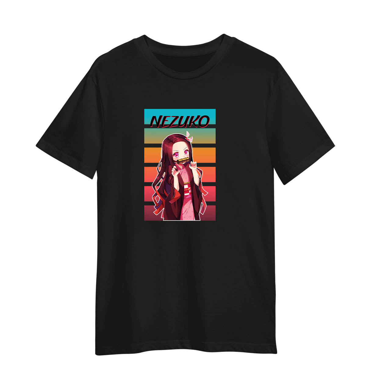Nezuko Kimetsu No Yaiba Anime Demon Slayer Vintage Adult Unisex T-shirt
