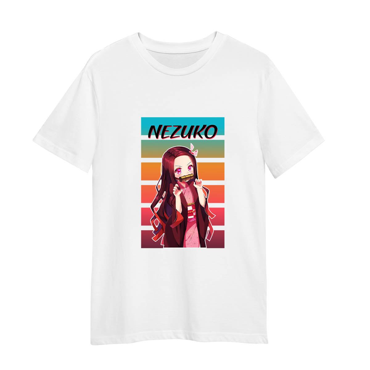 Nezuko Kimetsu No Yaiba Anime Demon Slayer Vintage Adult Unisex T-shirt