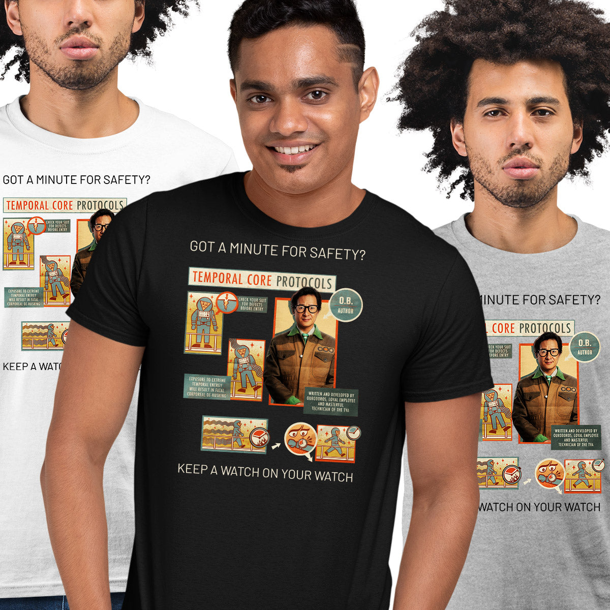 OB Loki 2 Ouroboros TVA agent and technician Safety protocole Adult T-Shirt