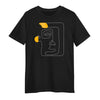 One Line Drawing Face T-Shirt Minimalist Abstract Art Graphic Tee, Unisex Design One