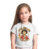 One Peace Monkey D. Luffy One Piece Anime Manga White T-shirt for Kids