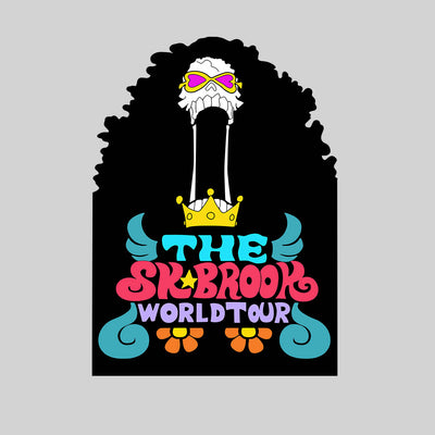One Piece Soul King Brook The Sk Brook World Tour Anime Manga  T-shirt for Kids