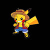 Pikachu Luffy One Piece Pikachu Pokemon Cute Cartoon Kids T-shirt for Kids