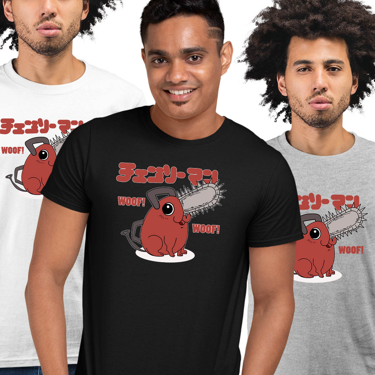 Pochita Woof Woof Chainsaw Man T-shirt Adult Unisex T-shirt