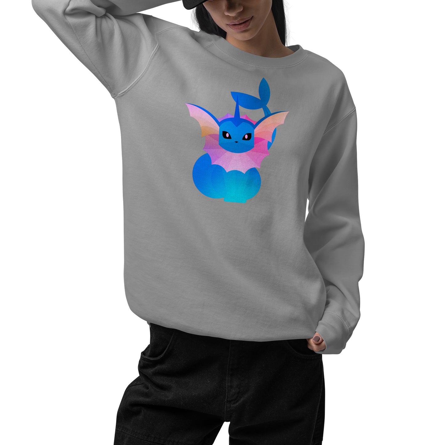 Vaporeon Pokemon Stylised Sweatshirt