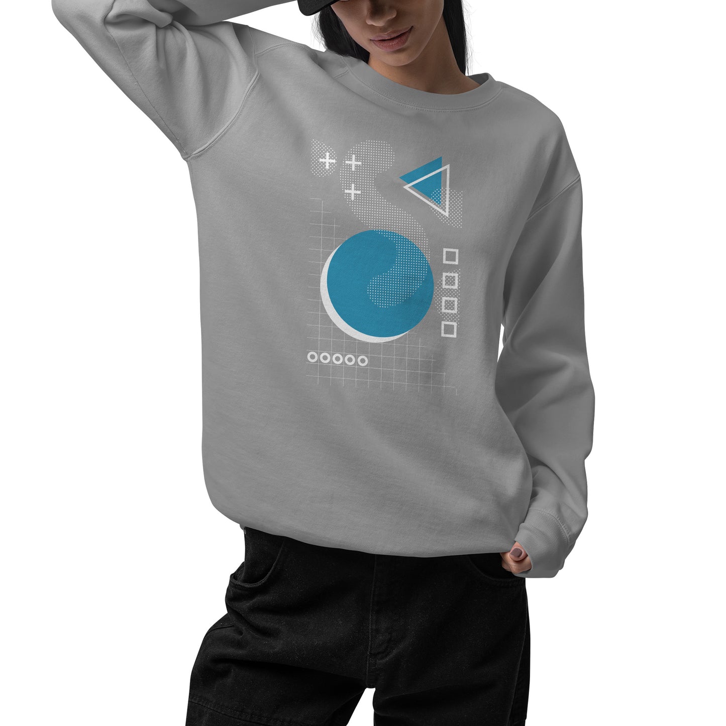 Abstract Art Grid Sweatshirt