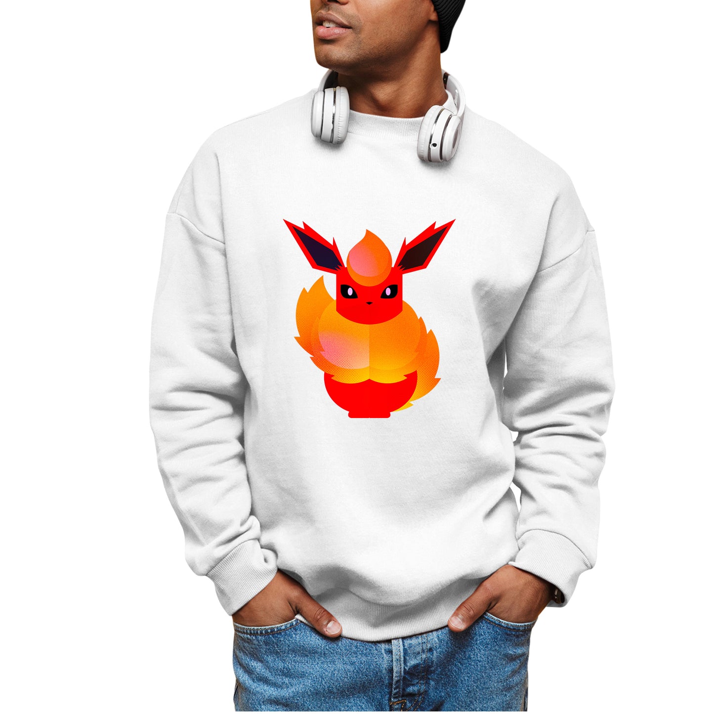 Flareon Pokemon Stylised Sweatshirt