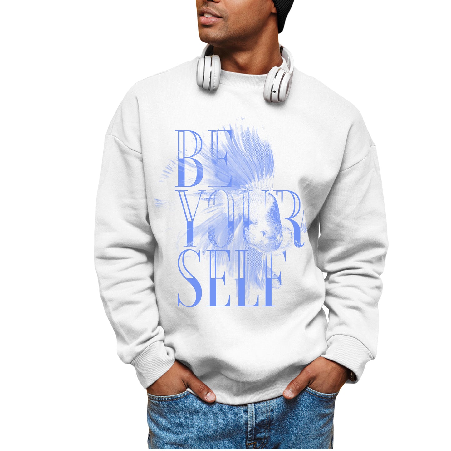 Be Your Self Fish Sweatshirt