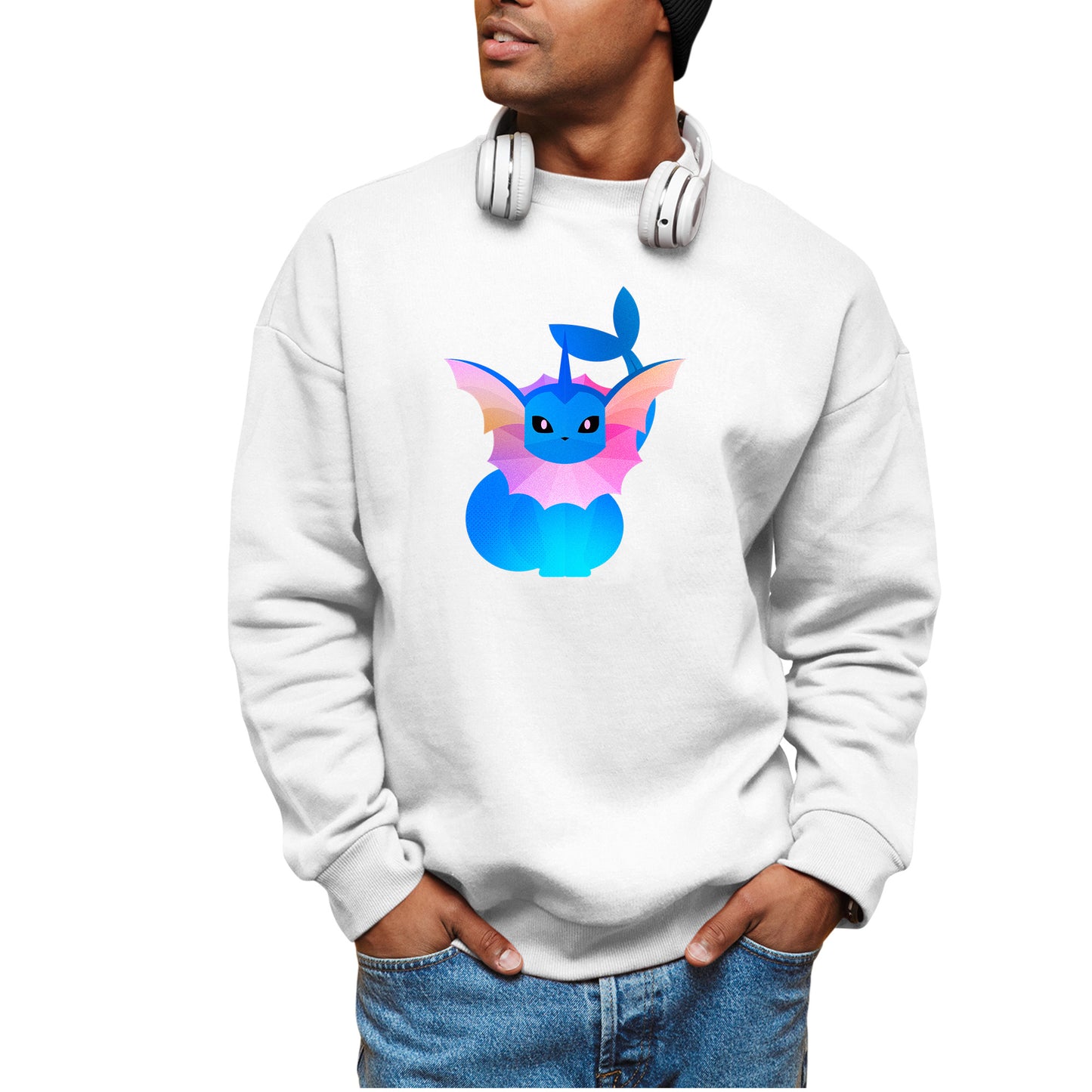 Vaporeon Pokemon Stylised Sweatshirt
