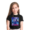 Naruto Shippuden Sasuke Uchiha Graphic Art Naruto Anime Manga Black T-shirt for Kids
