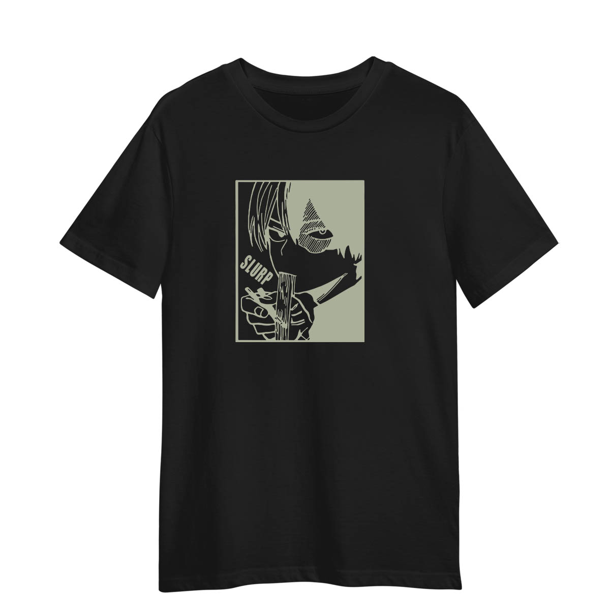 Shoto Todoroki Slurp My Hero Academia Boku No Hero Adult Unisex Black T-shirt