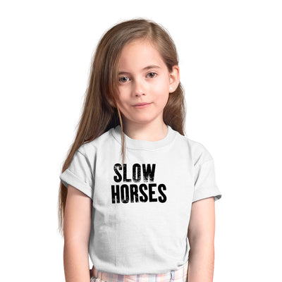Slow Horses White t-Shirt for Kids