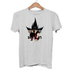 Son Goku Dragon Ball Super Adidas Saiyan Japanese Anime Adult Unisex Grey T-shirt