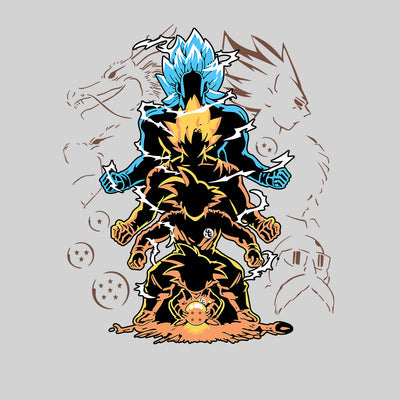 Son Goku Graphic Art Dragon Ball Z Japanese Anime Manga Adult Unisex T-shirt
