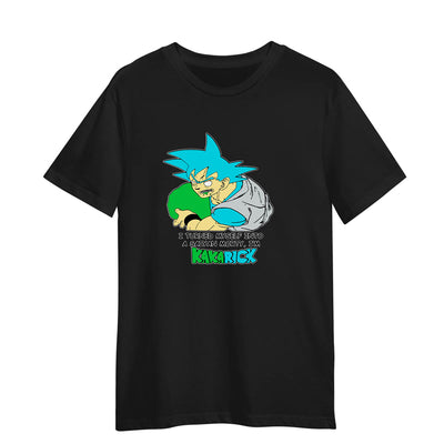 Son Goku Rick And Morty Kakarick Adult Unisex Black T-shirt