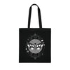Surreal Moth Faces and Planets Tote Bag