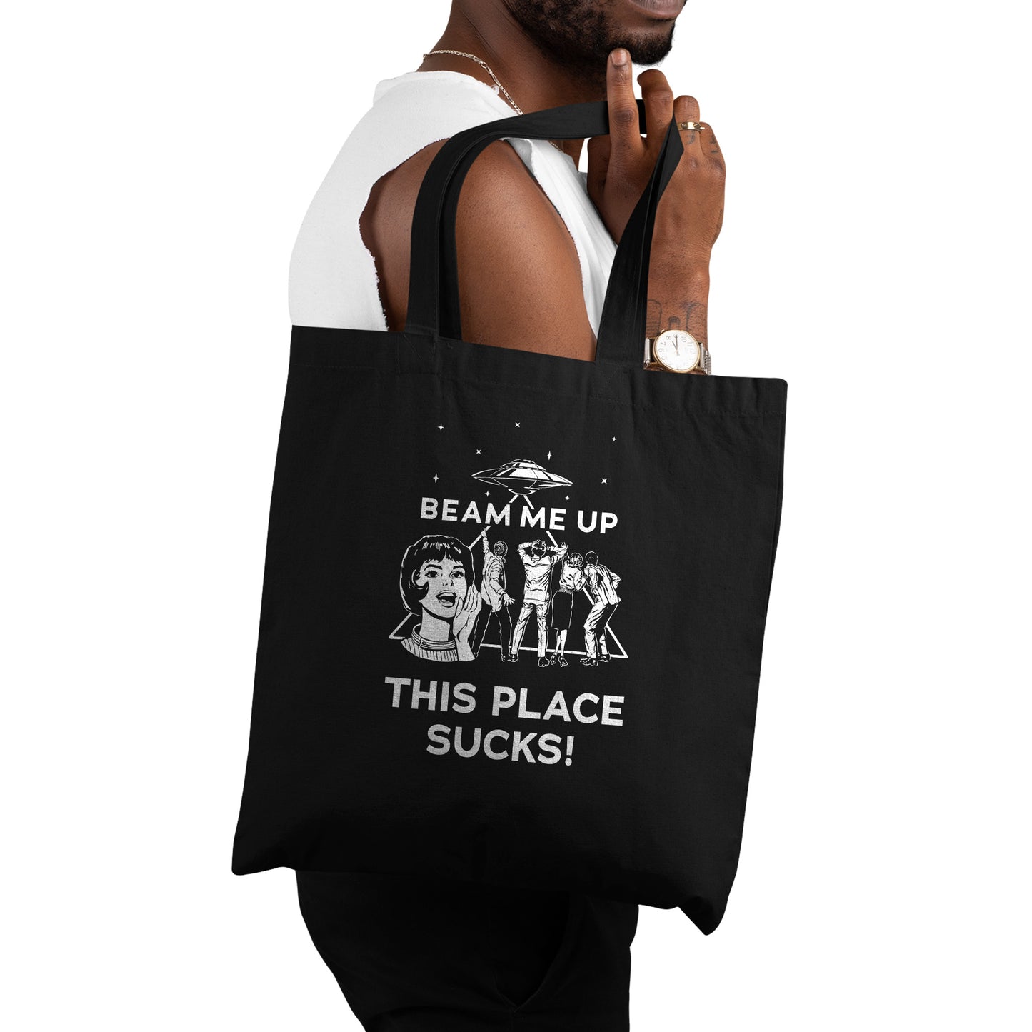 This Place Sucks Stranger Things tote Bag