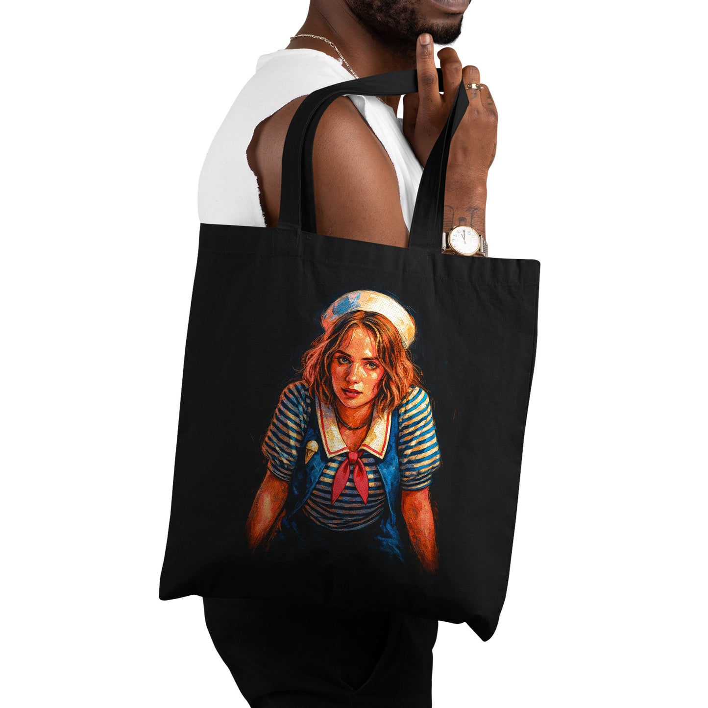 Robyn Scoops Ahoy Stranger Things Tote Bag
