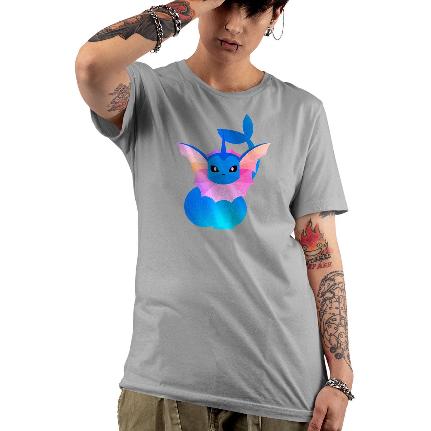 Vaporeon Pokemon Styised Unisex T-shirt