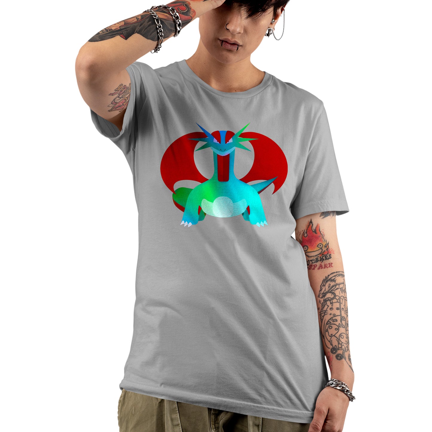 Salamence Pokemon Stylised Unisex T-shirt