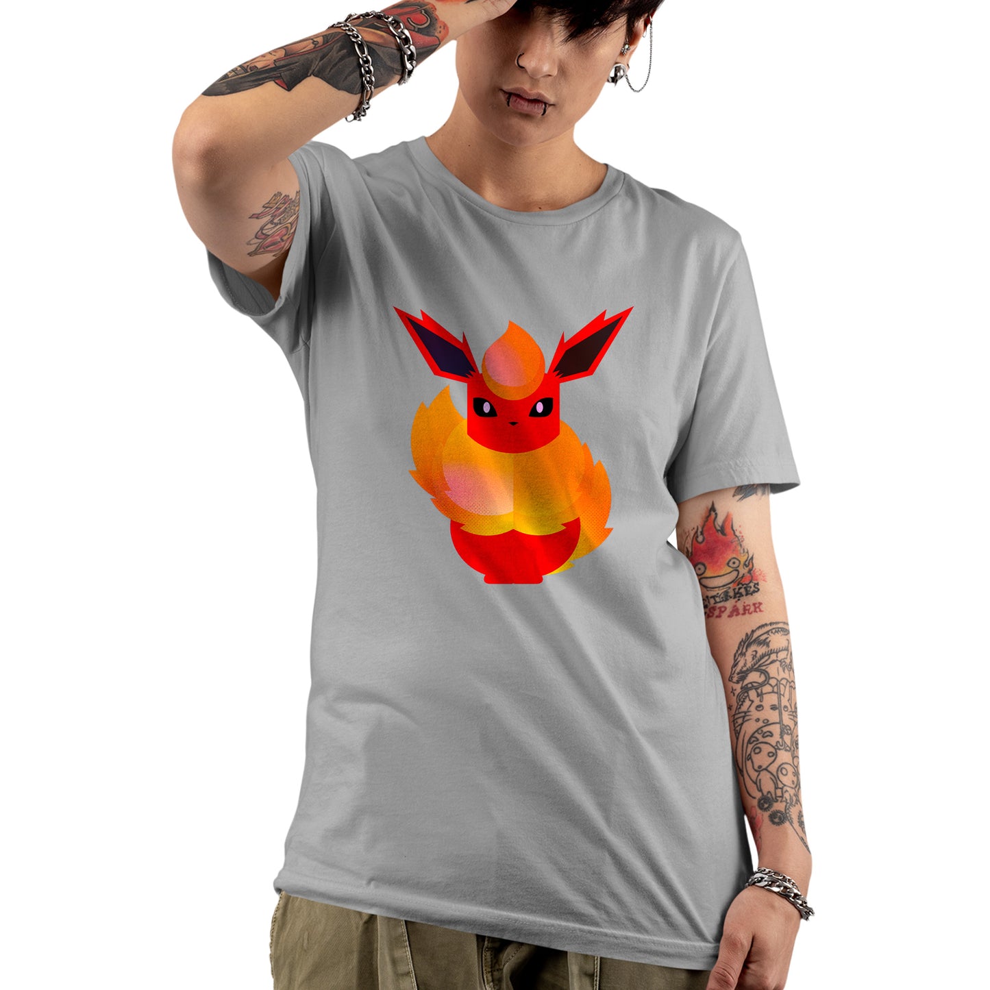 Flareon Pokemon Stylised Unisex T-shirt