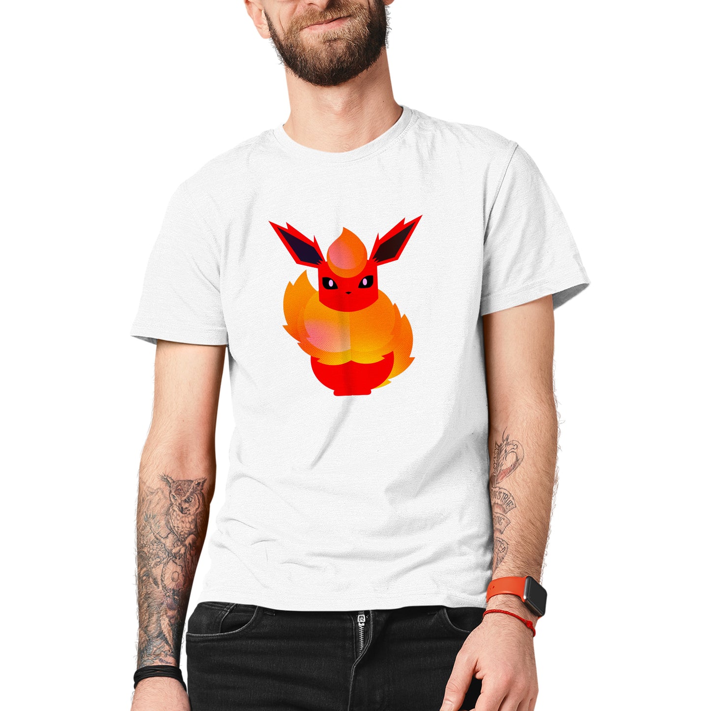 Flareon Pokemon Stylised Unisex T-shirt
