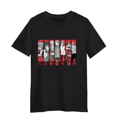The Seven Deadly Sins Japanese Anime Manga Gift Adult Unisex Black T-shirt