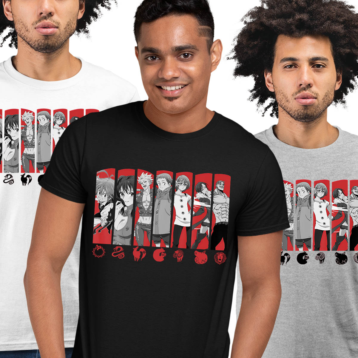 The Seven Deadly Sins Japanese Anime Manga Gift Adult Unisex T-shirt