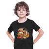 Titan Punch AOT Attack on Titan  Japanese Anime Manga Black T-shirt for Kids