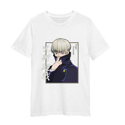 Toge Inumaki Jujutsu Kaisen Graphic Jujutsu Kaisen Anime Manga Adult Unisex White T-shirt