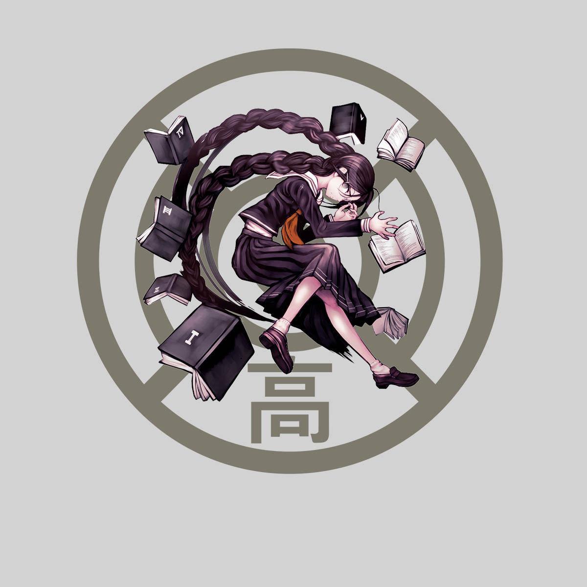 Toko Fukawa Danganronpa DANGANRONPA Manga Anime T-shirt for Kids