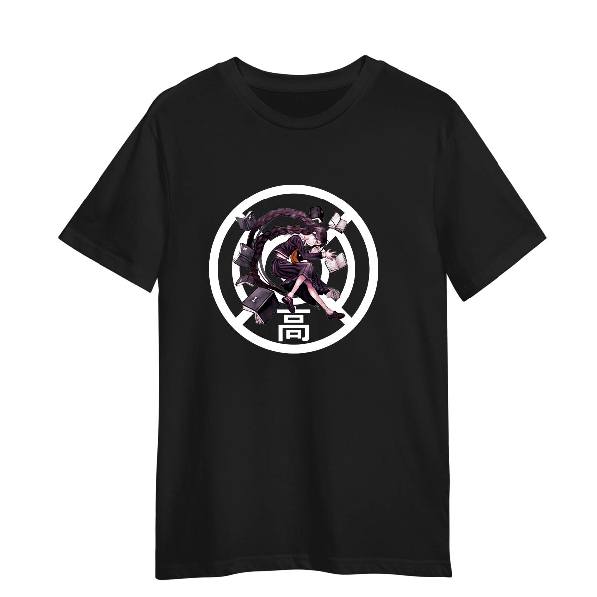 Toko Fukawa Danganronpa Anime Japan Adult Unisex Black T-shirt