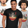 Totoro In The Ramen Bowl Cartoon Anime My Neighbor Totoro Adult Unisex T-shirt