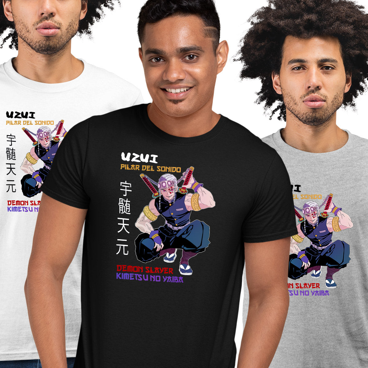 Uzui Pilar Del Sonido Demon Slayer Kimetsu No Yaiba Anime Adult Unisex T-shirt