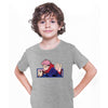 Yuji Itadori Jujutsu Kaisen Japanese Anime Manga Grey T-shirt for Kids