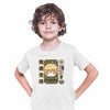 Zenitsu Agatsuma Demon Slayer Corps Anime Manga White T-shirt for Kids