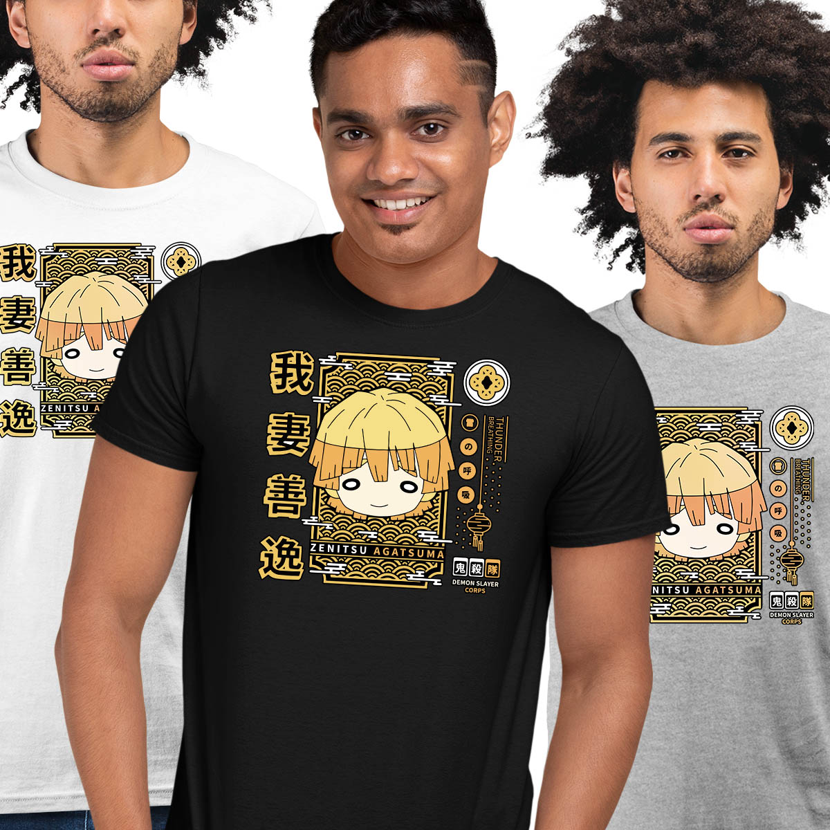 Zenitsu Agatsuma Demon Slayer Corps Adult Unisex T-shirt