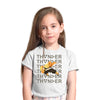 Zenitsu Agatsuma Thunder Demon Slayer Kimetsu No Yaiba Anime Manga White T-shirt for Kids