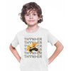 Zenitsu Agatsuma Thunder Demon Slayer Kimetsu No Yaiba Anime Manga White T-shirt for Kids